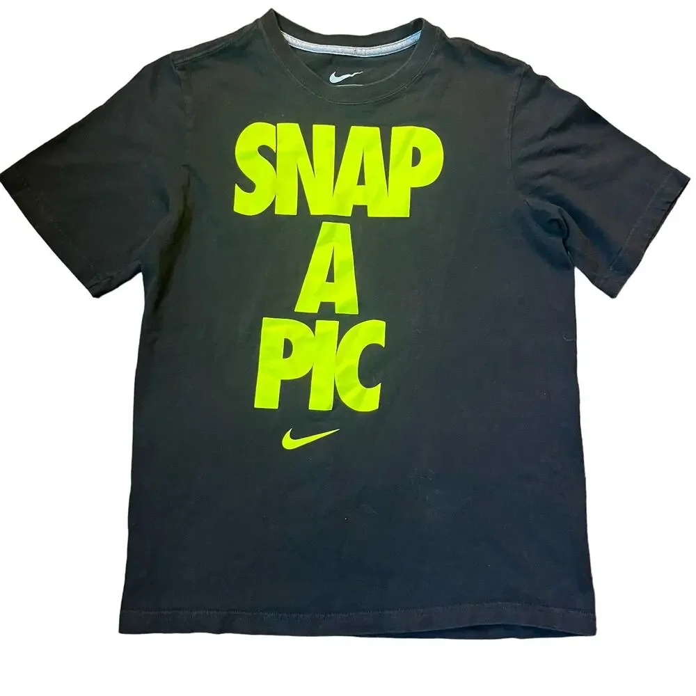 Nike Boy’s LG “Snap A Pic” 100% Cotton Graphic T-shirt.